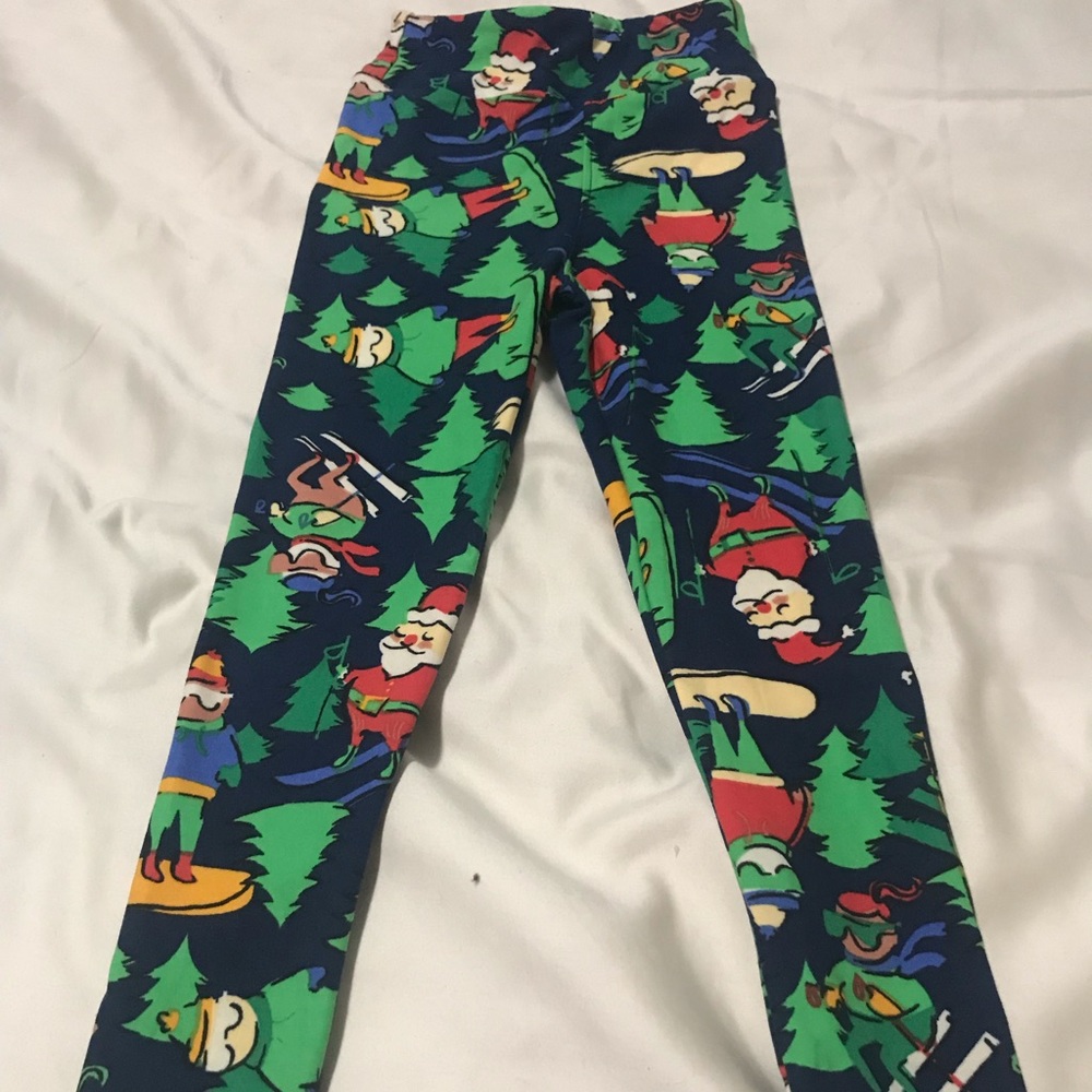 NWOT lularoe Christmas print leggings